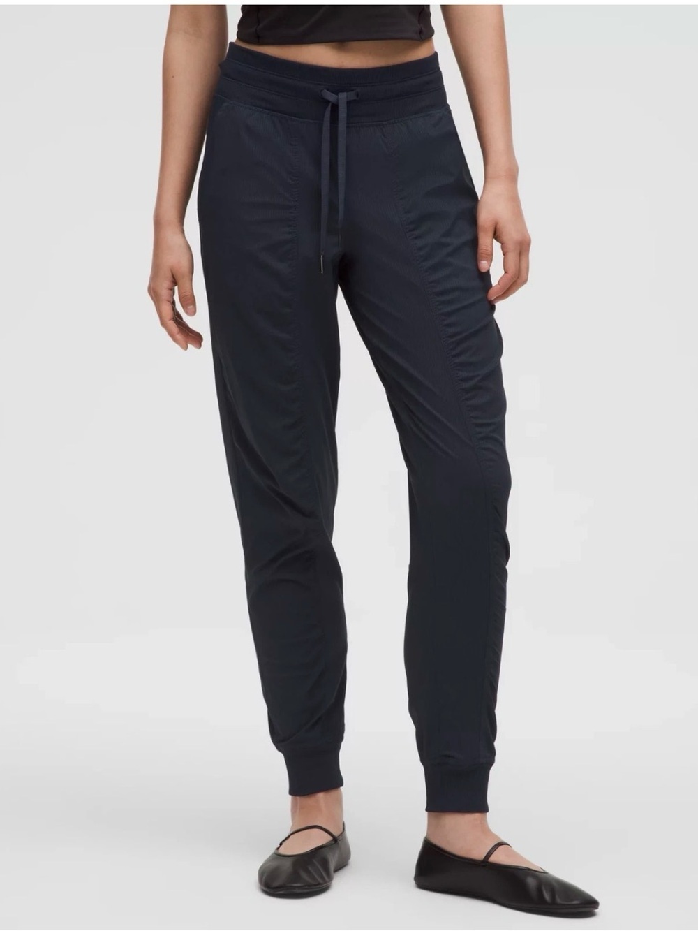 Lululemon Dance Studio Mid Rise Jogger Pants Black Size 14 (Waist-36'')